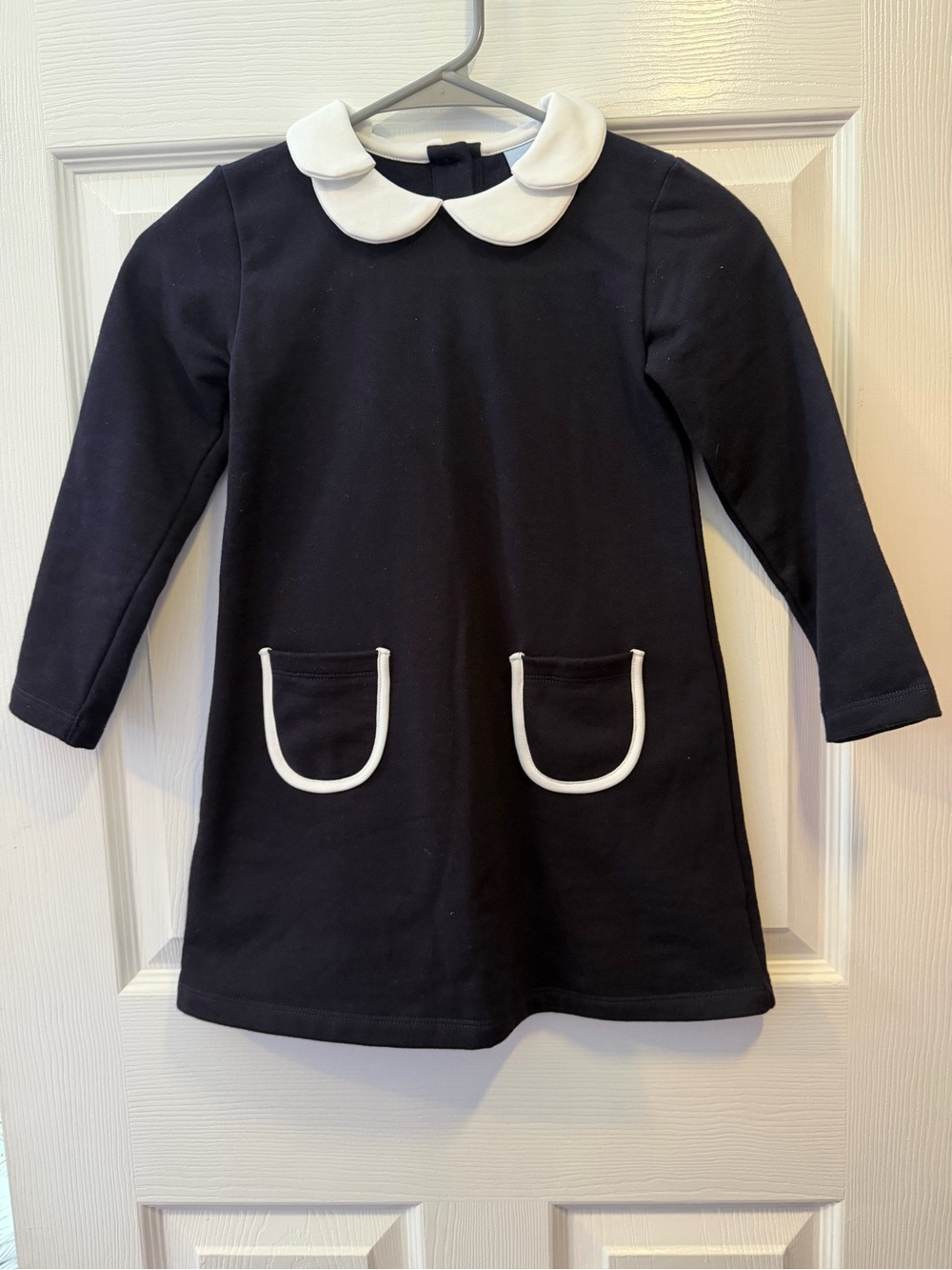 bella bliss Black Dress with White Peter Pan Collar